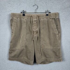 Standard James Perse Shorts Mens 4 Tan Drawstring Casual Lounge Cotton Blend